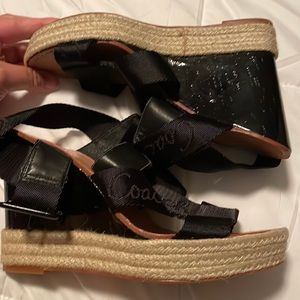 Coach wedge sandals